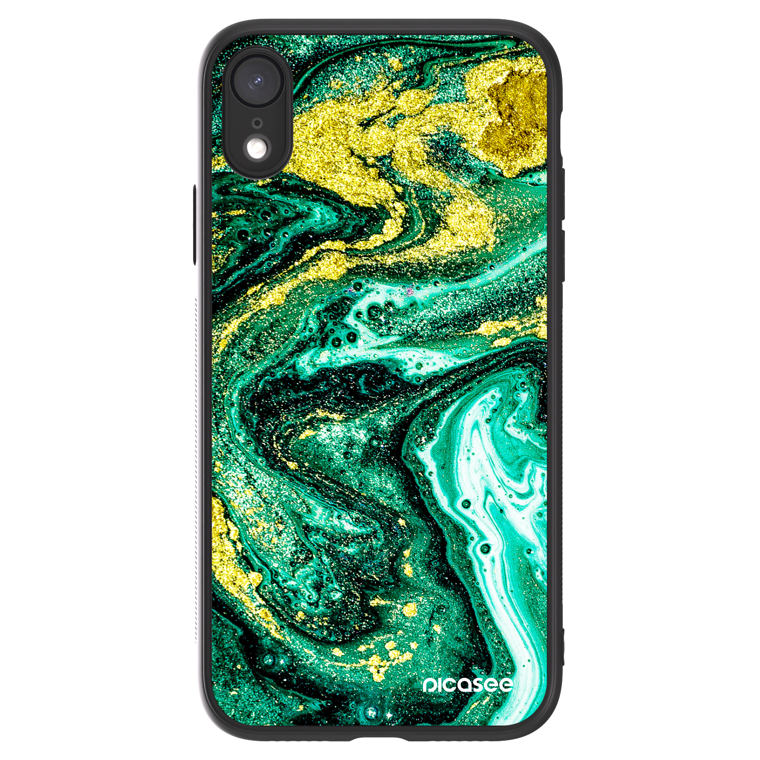 Picasee ULTIMATE CASE za Apple iPhone XR - Green Gold