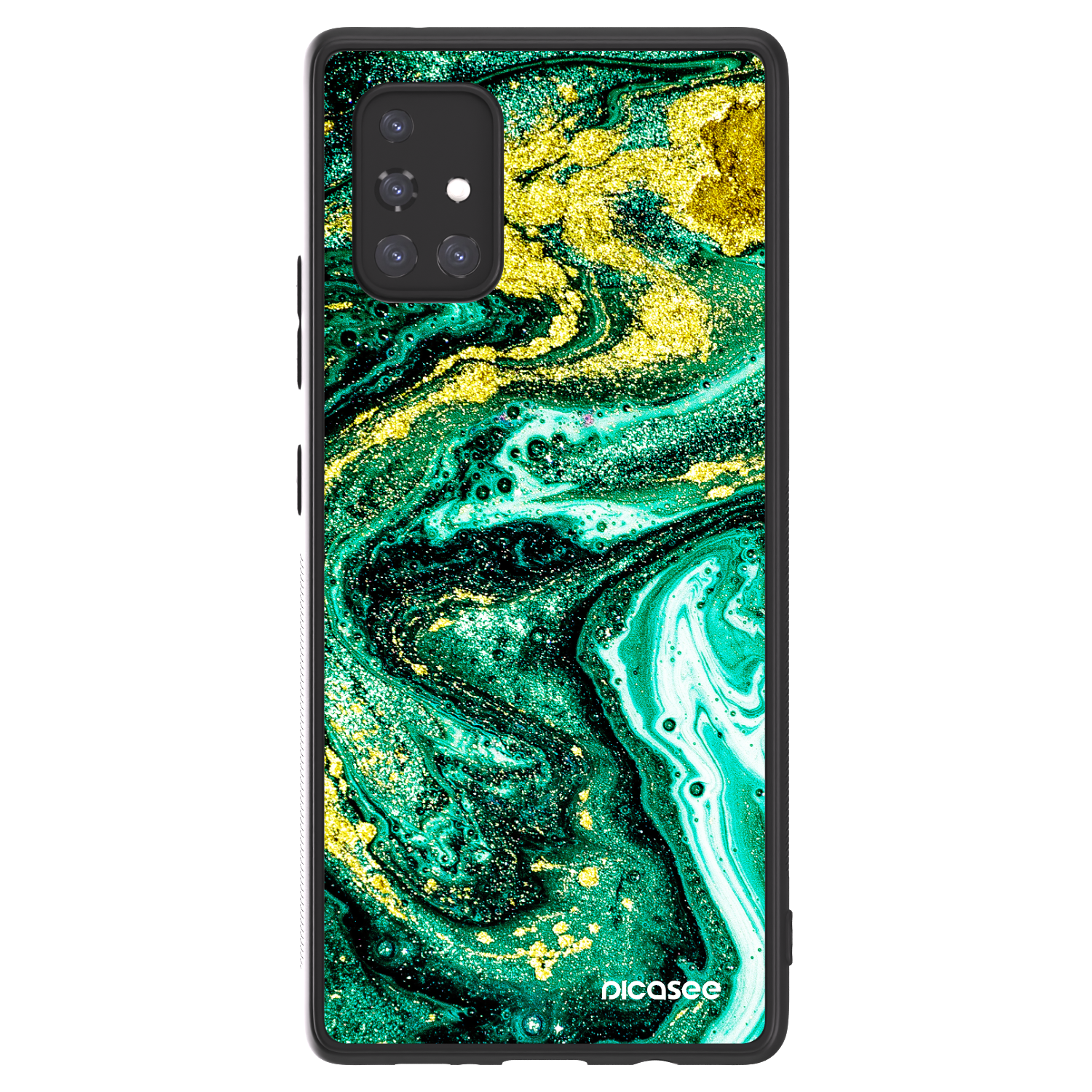 Picasee ULTIMATE CASE za Samsung Galaxy A71 A715F - Green Gold