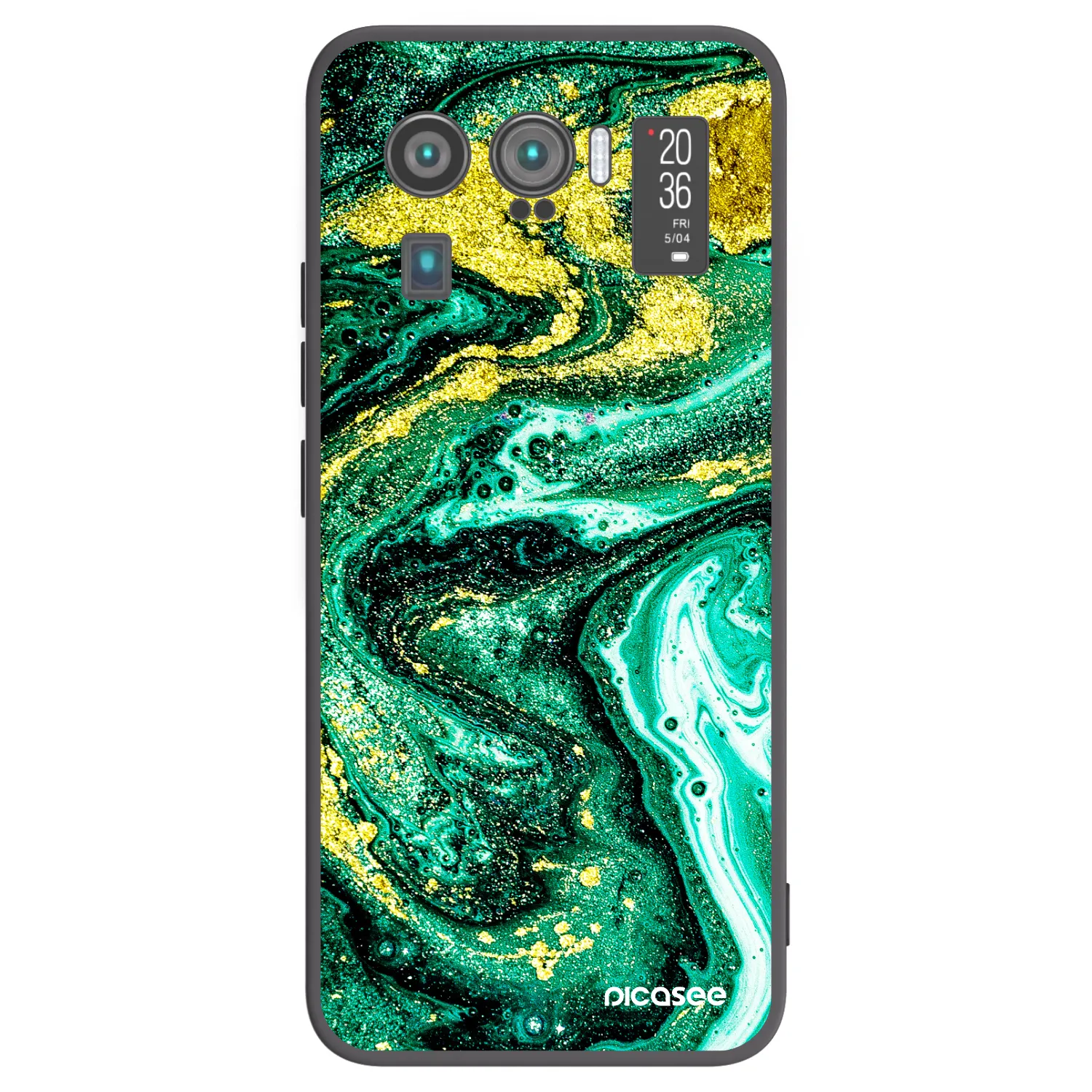 Picasee silikonski črni ovitek za Xiaomi Mi 11 Ultra - Green Gold