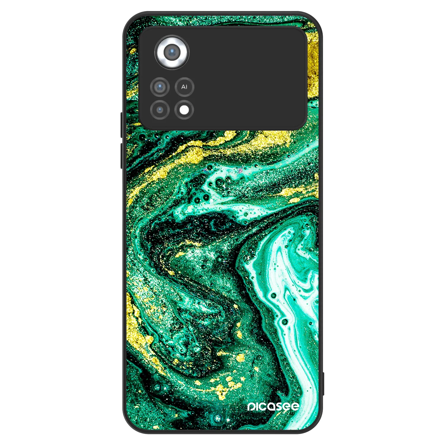 Picasee ULTIMATE CASE za Xiaomi Poco X4 Pro 5G - Green Gold