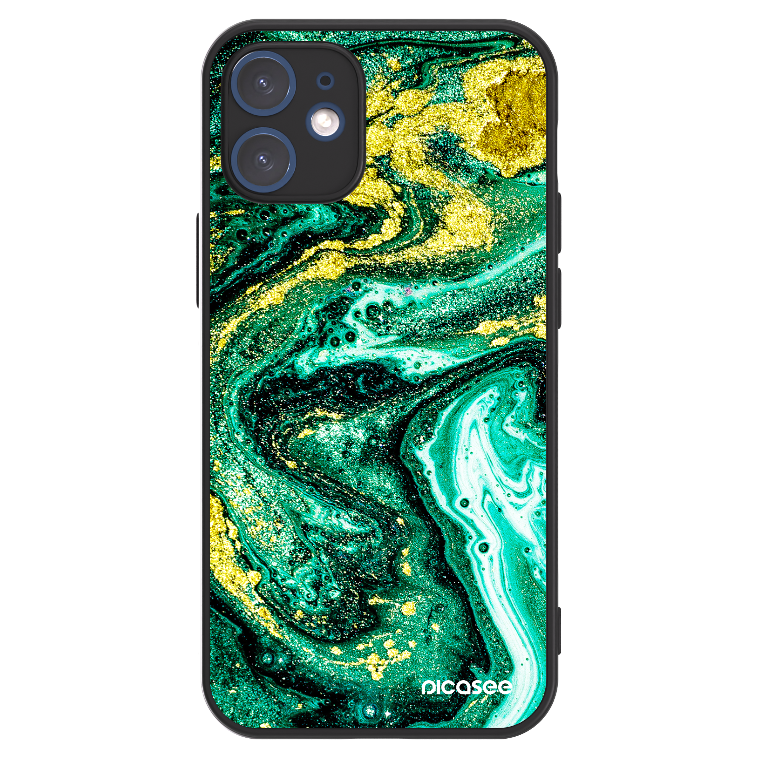 Picasee ULTIMATE CASE MagSafe za Apple iPhone 12 mini - Green Gold