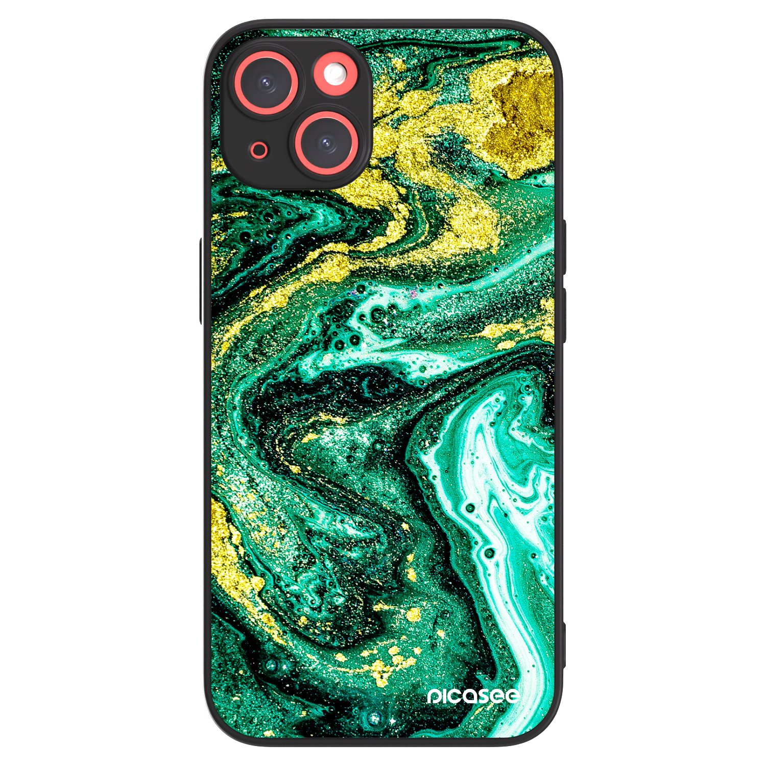 Picasee ULTIMATE CASE MagSafe za Apple iPhone 13 - Green Gold