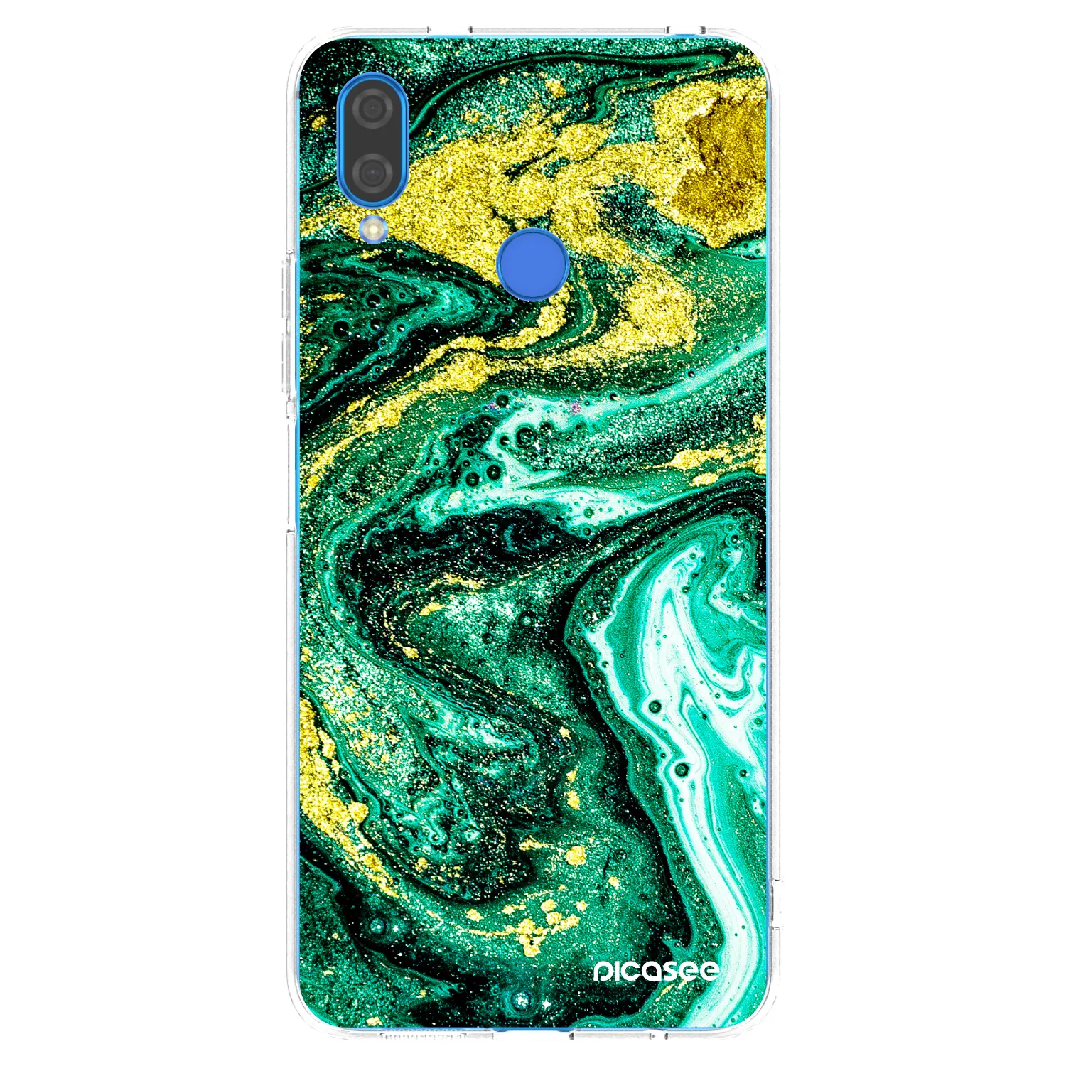 Picasee silikonski prozorni ovitek za Huawei Nova 3i - Green Gold