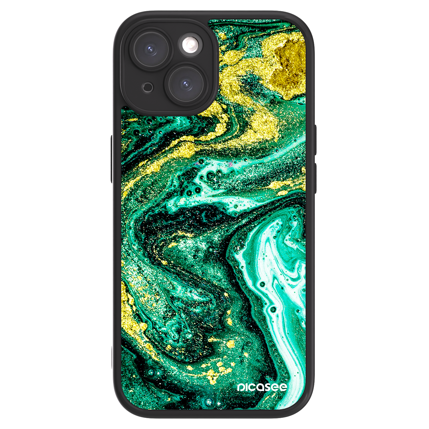 Picasee ULTIMATE CASE za Apple iPhone 15 - Green Gold