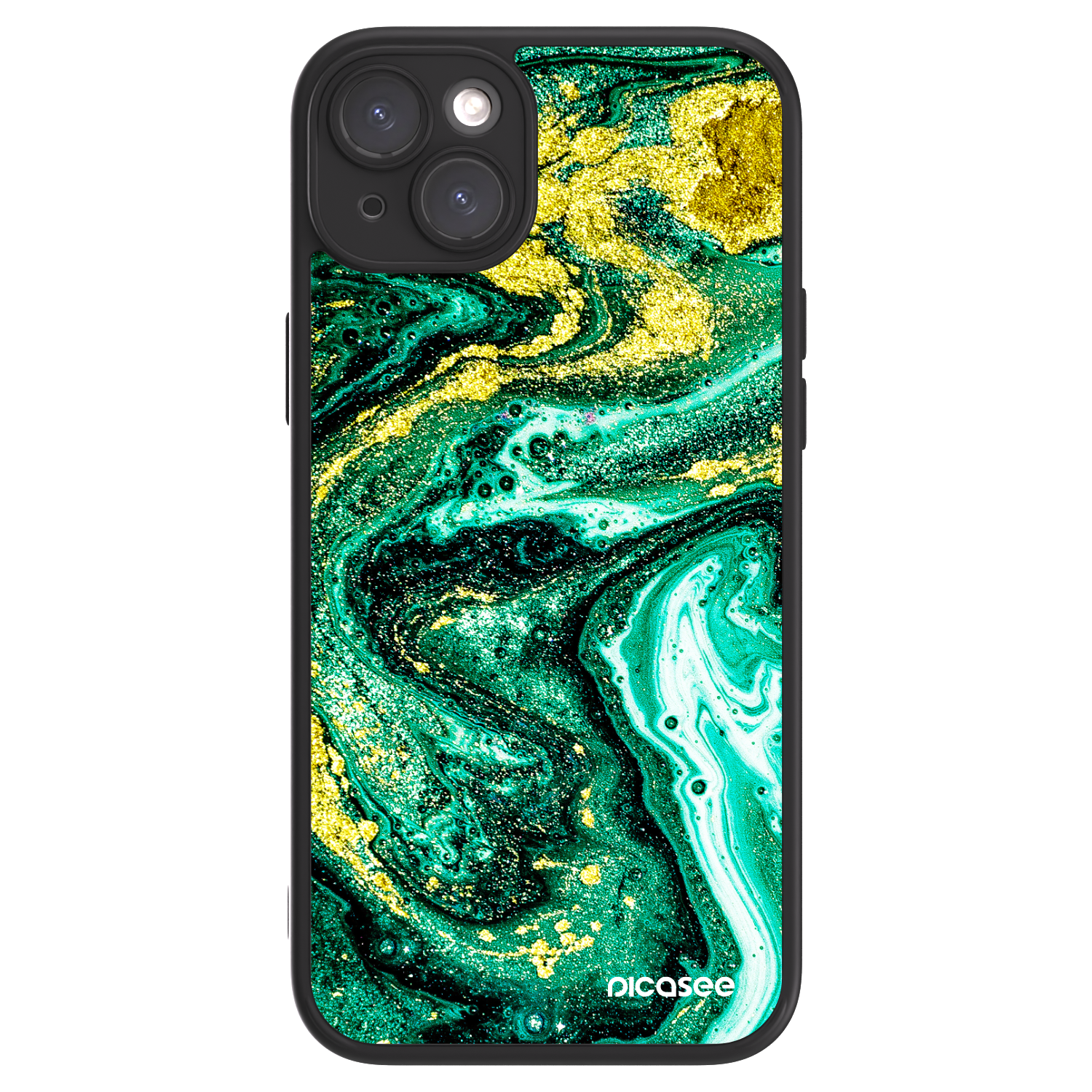 Picasee ULTIMATE CASE MagSafe za Apple iPhone 15 Plus - Green Gold