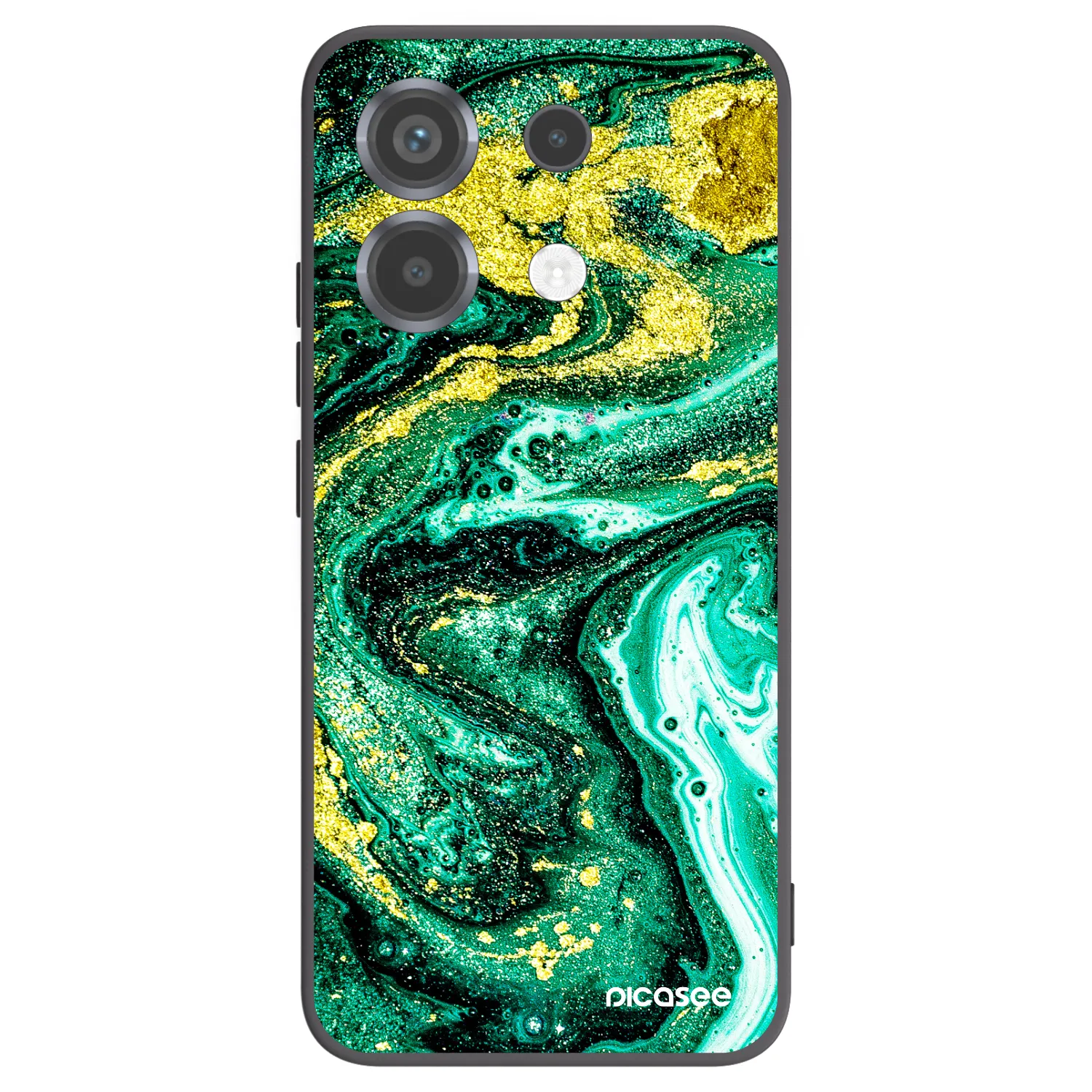 Picasee silikonski črni ovitek za Xiaomi Poco X6 - Green Gold
