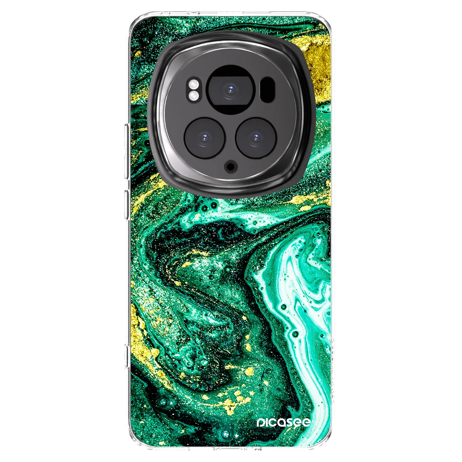Picasee silikonski prozorni ovitek za Honor Magic6 Pro - Green Gold