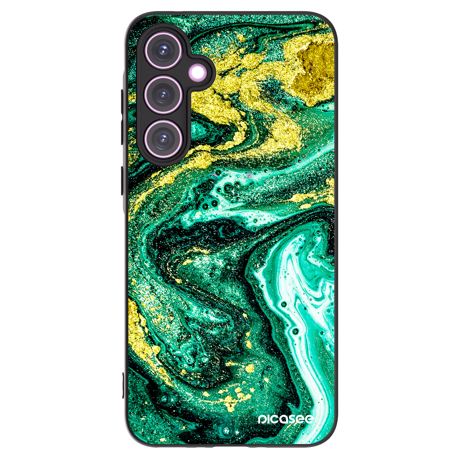 Picasee silikonski črni ovitek za Samsung Galaxy A35 5G A356B - Green Gold
