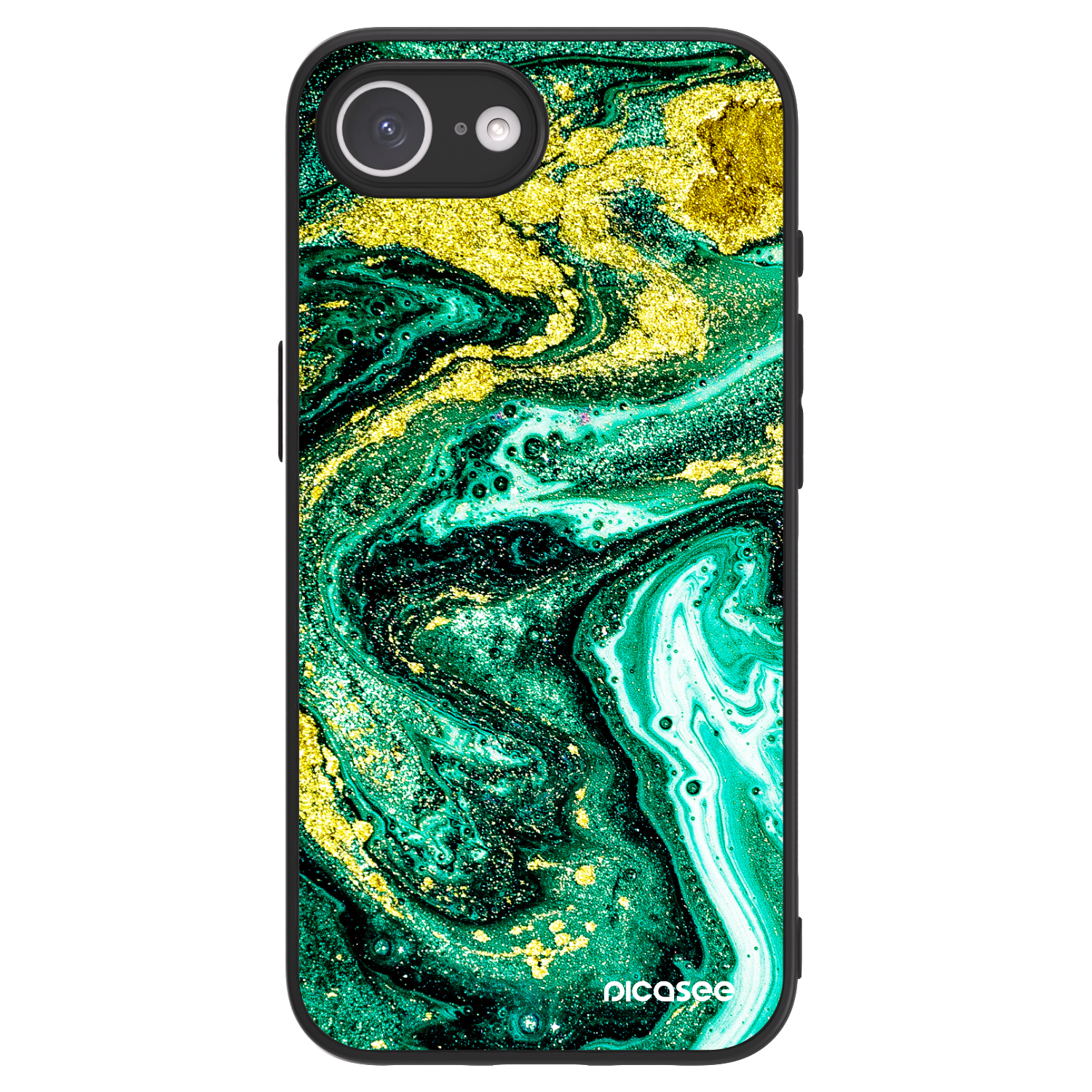 Picasee ULTIMATE CASE za Apple iPhone 16e - Green Gold