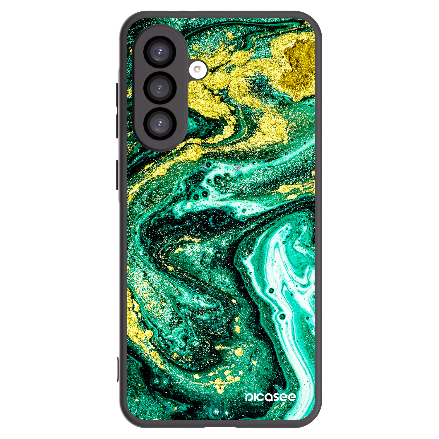 Picasee silikonski črni ovitek za Samsung Galaxy A26 5G A266B - Green Gold