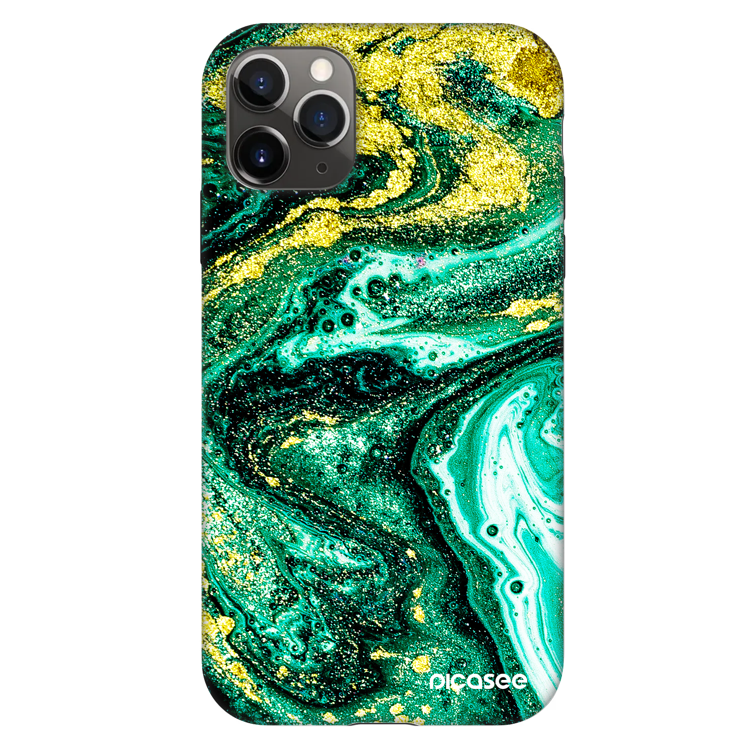 Picasee Fashion Case za Apple iPhone 11 Pro - Green Gold