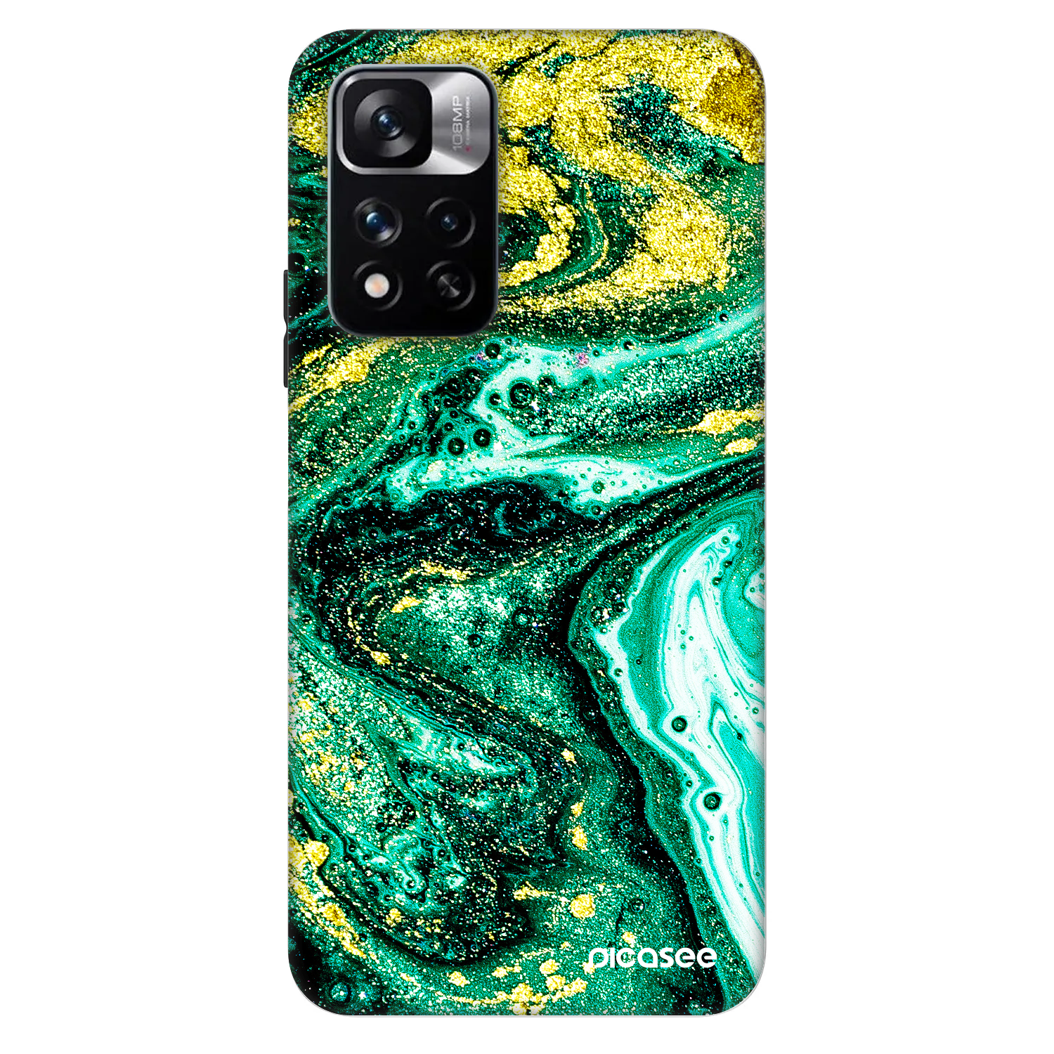Picasee Fashion Case za Xiaomi Redmi Note 11 Pro - Green Gold