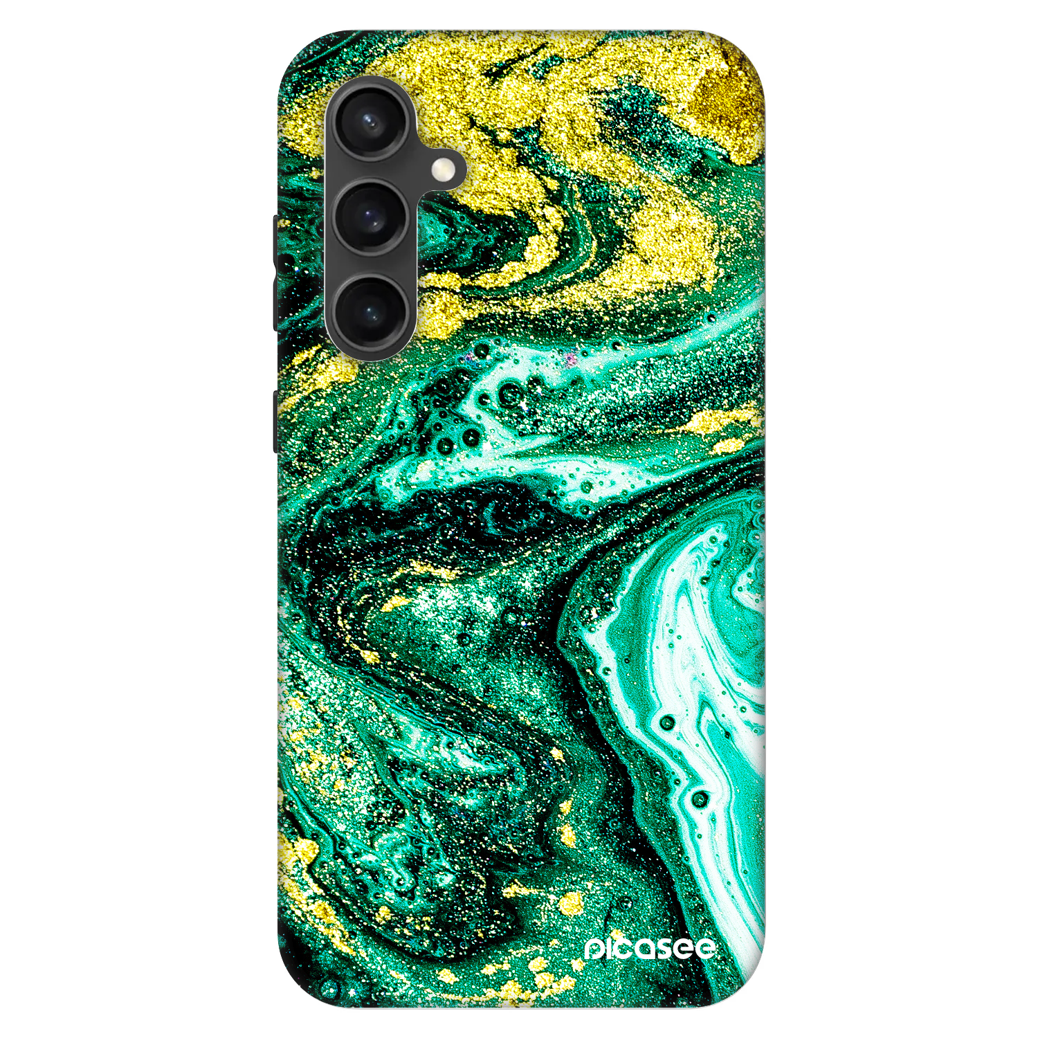 Picasee Fashion Case za Samsung Galaxy S23 FE S711B - Green Gold