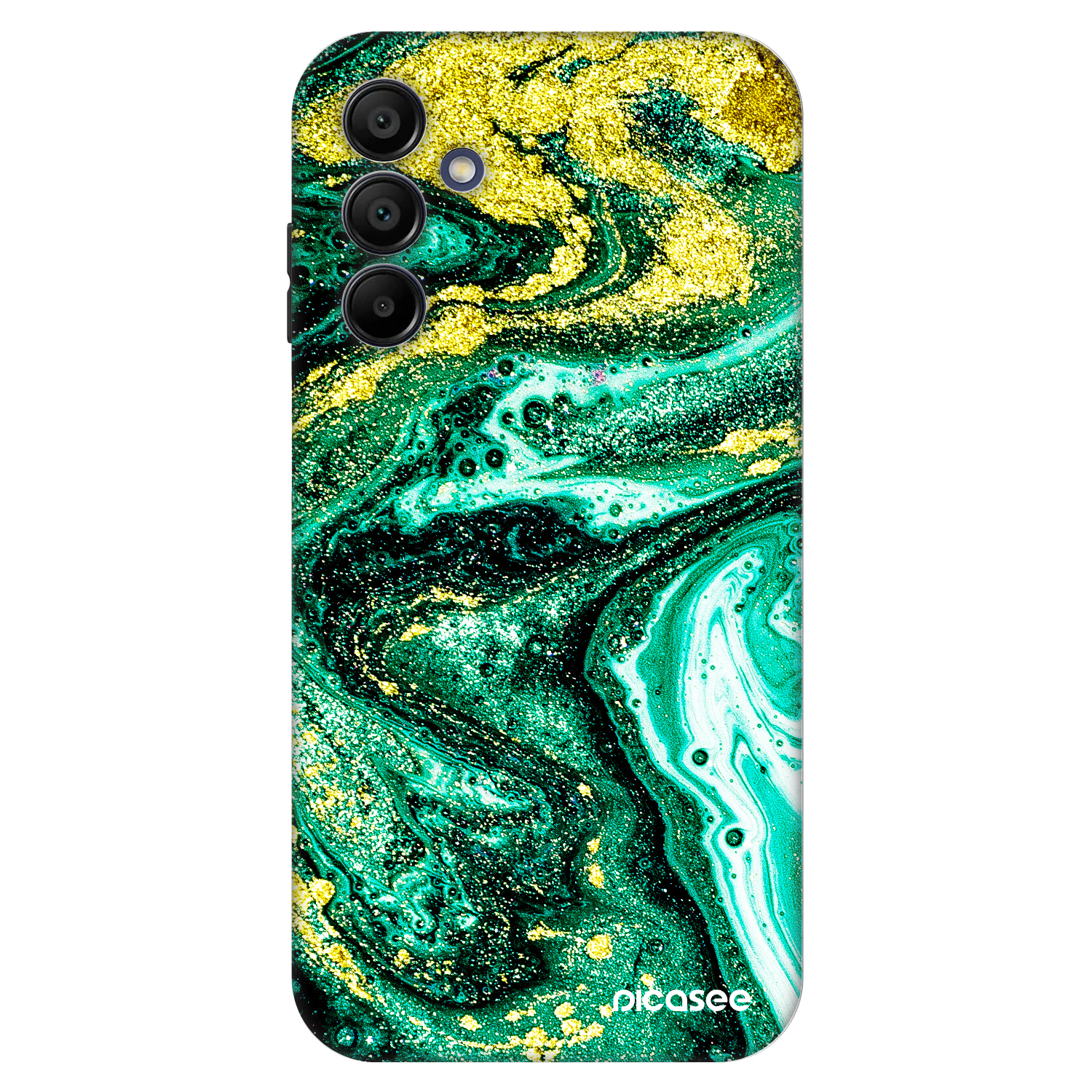 Picasee Fashion Case za Samsung Galaxy A15 A155F 4G - Green Gold