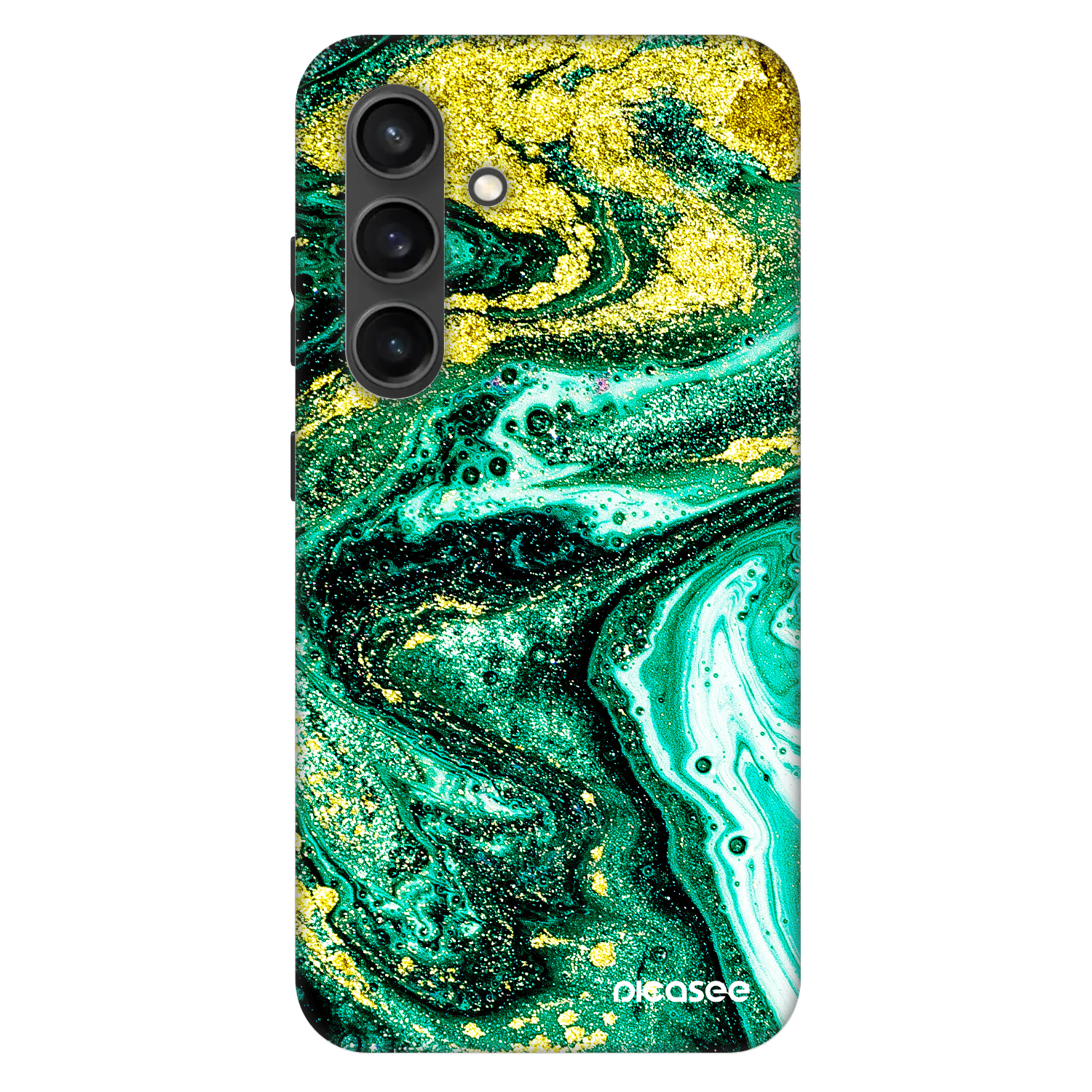 Picasee Fashion Case PowerShare pro Samsung Galaxy S24+ S926B 5G - Green Gold