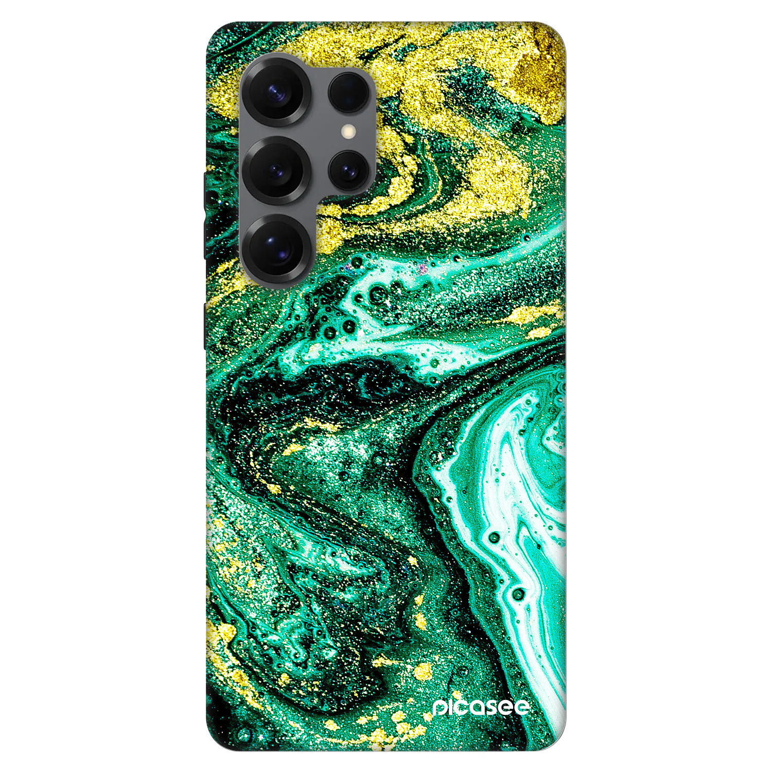 Picasee Fashion Case PowerShare pro Samsung Galaxy S25 Ultra 5G - Green Gold