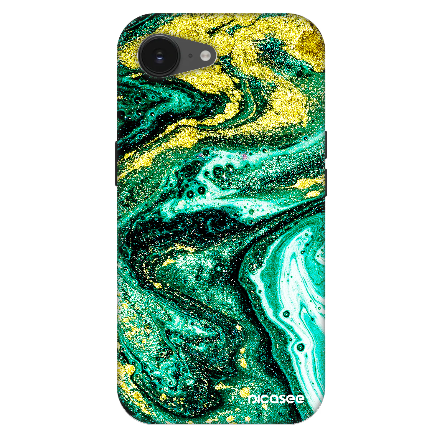 Picasee Fashion Case MagSafe za Apple iPhone 16e - Green Gold