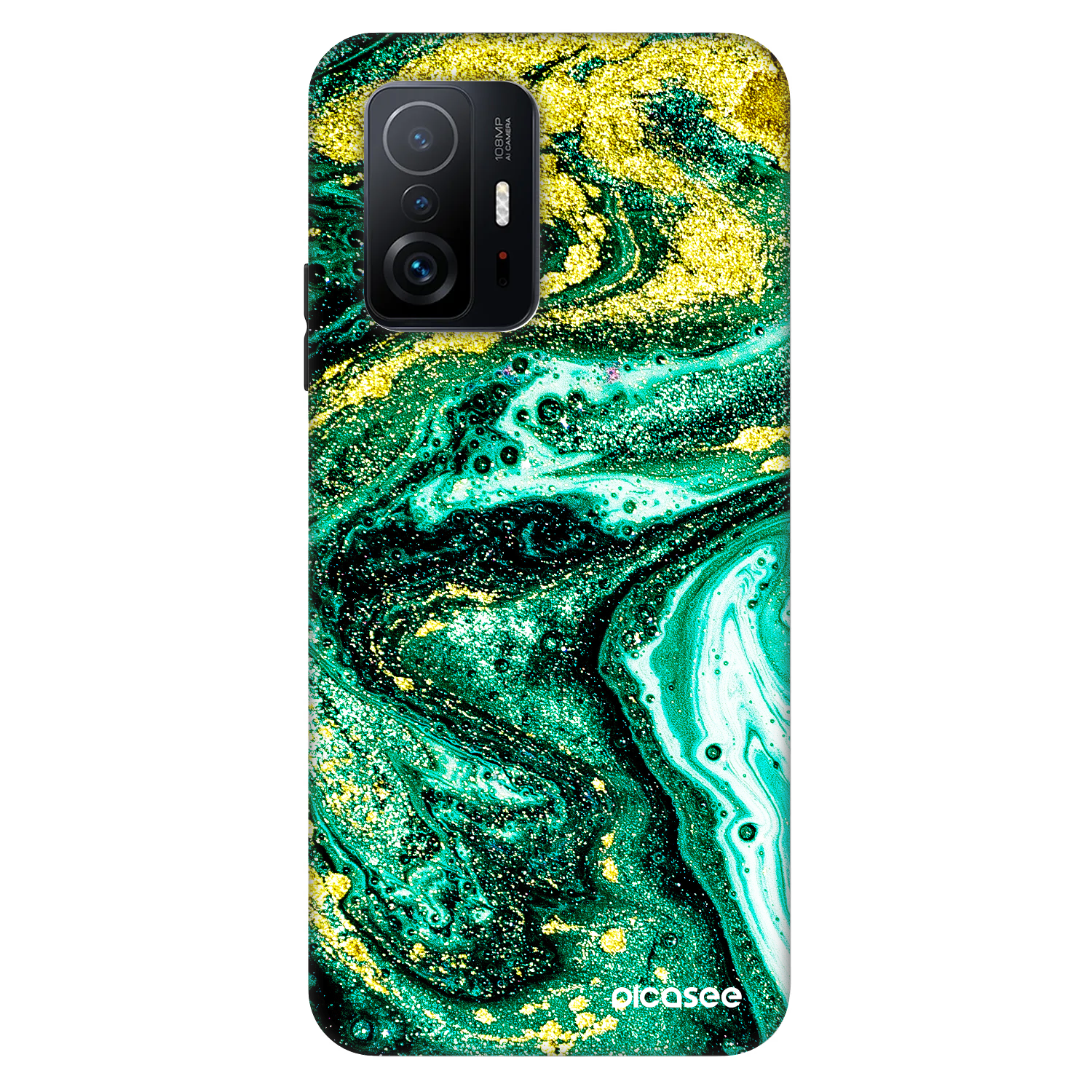 Picasee Fashion Case za Xiaomi 11T - Green Gold