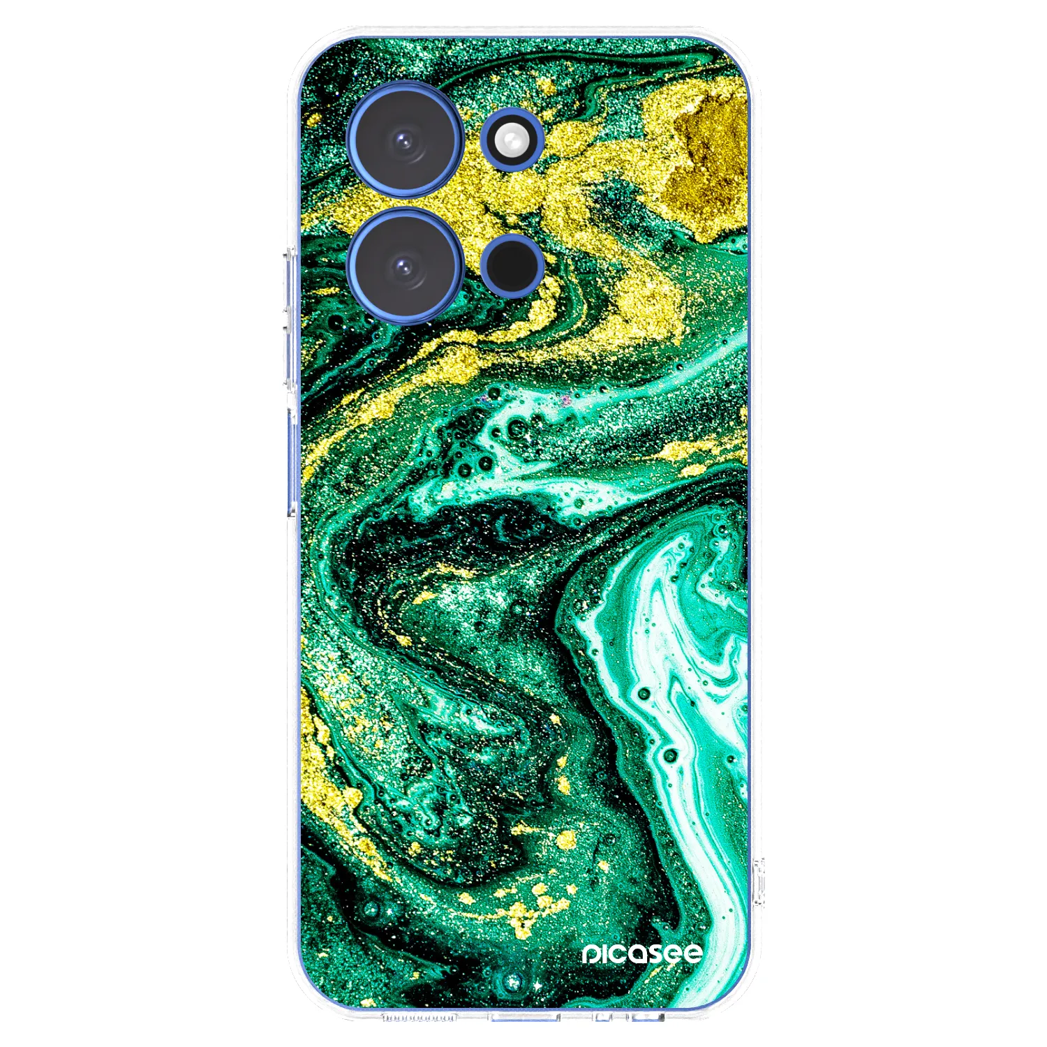 Picasee silikonski prozorni ovitek za Xiaomi Redmi 15C 4G - Green Gold