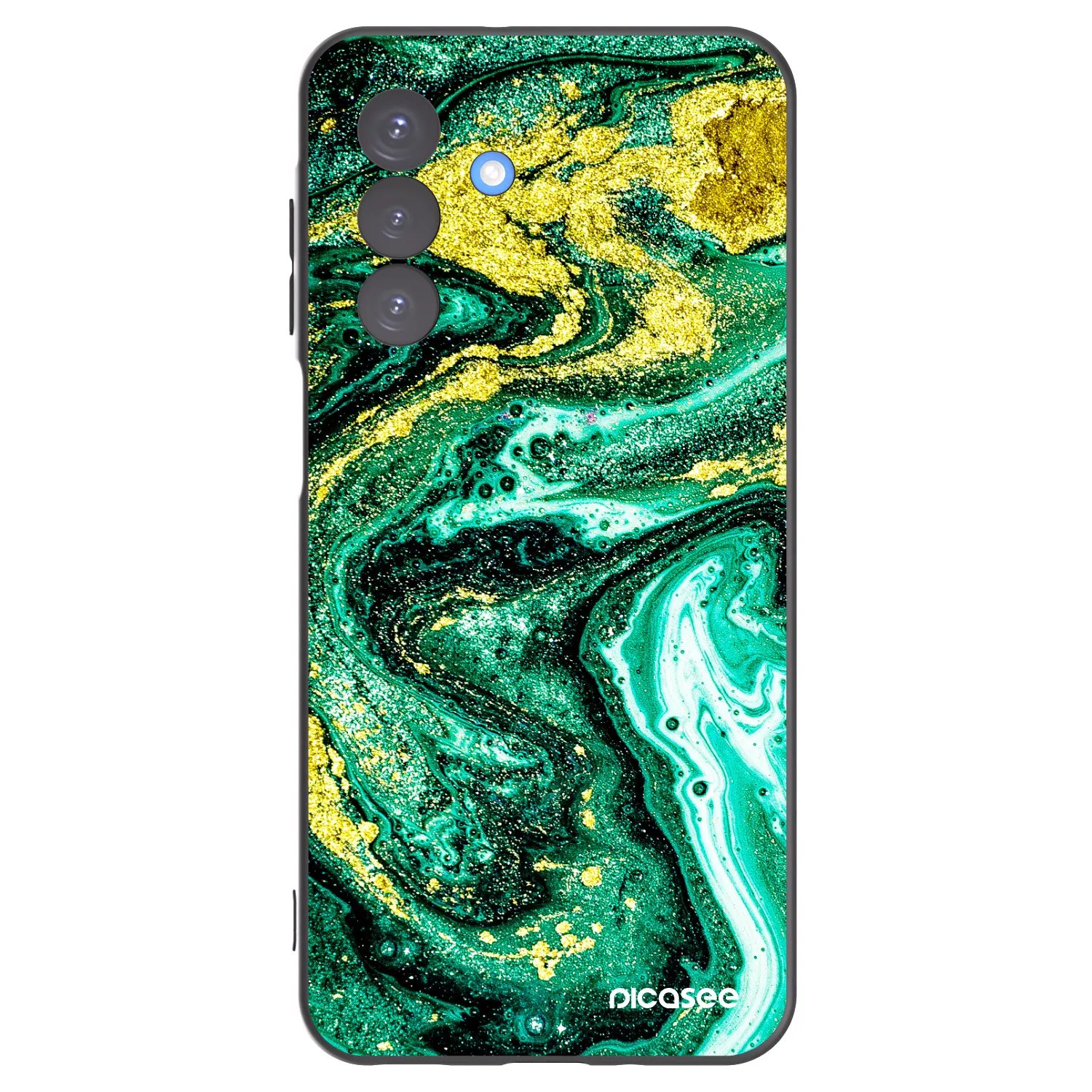 Picasee silikonski črni ovitek za Samsung Galaxy A17 5G - Green Gold