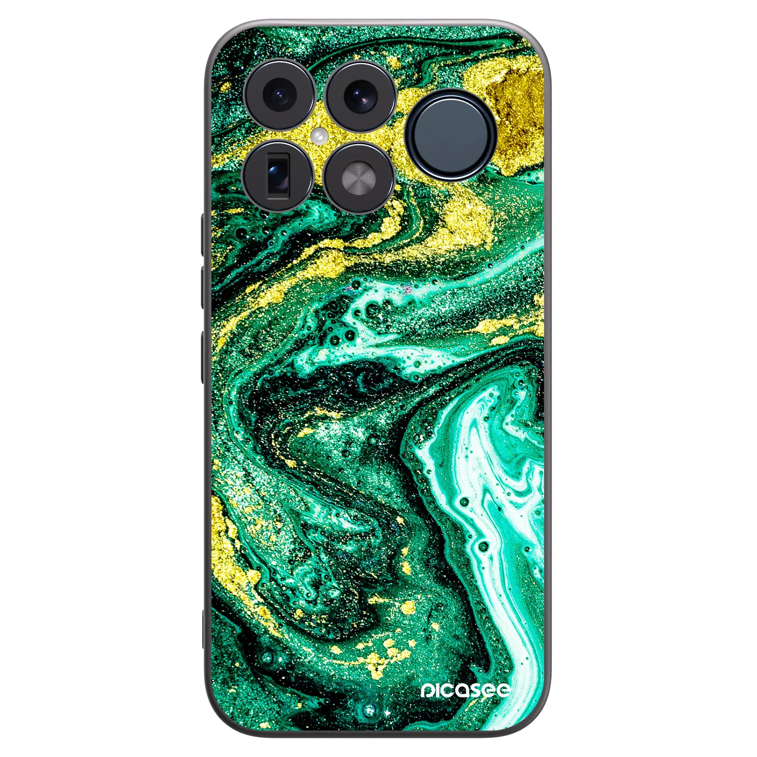 Picasee silikonski črni ovitek za Xiaomi Poco F8 Ultra - Green Gold