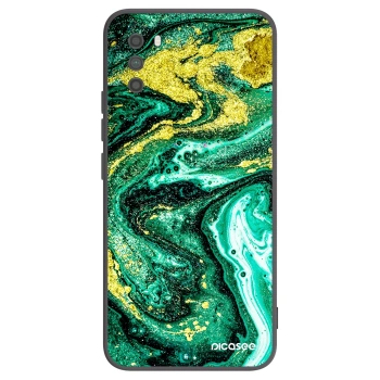 Picasee silikonski črni ovitek za Xiaomi Poco M3 - Green Gold