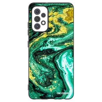 Picasee silikonski črni ovitek za Samsung Galaxy A32 5G A326B - Green Gold