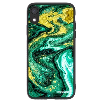 Picasee ULTIMATE CASE za Apple iPhone XR - Green Gold