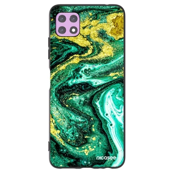 Picasee silikonski črni ovitek za Samsung Galaxy A22 A226B 5G - Green Gold