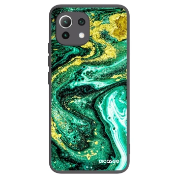 Picasee silikonski črni ovitek za Xiaomi 11 Lite 5G NE - Green Gold