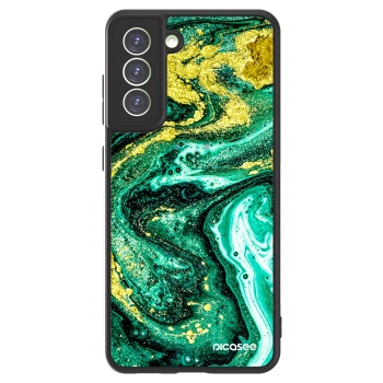 Picasee ULTIMATE CASE za Samsung Galaxy S21 FE 5G - Green Gold
