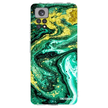 Picasee silikonski prozorni ovitek za Xiaomi Redmi Note 11S 4G - Green Gold