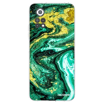 Picasee silikonski prozorni ovitek za Xiaomi Poco X4 Pro 5G - Green Gold