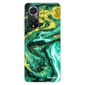 Picasee silikonski prozorni ovitek za Huawei Nova 9 SE - Green Gold