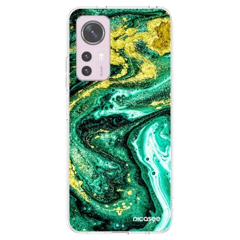 Picasee silikonski prozorni ovitek za Xiaomi 12 - Green Gold