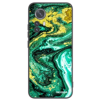 Picasee silikonski črni ovitek za Xiaomi 12 Pro - Green Gold