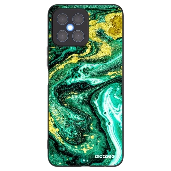 Picasee silikonski črni ovitek za Honor X8 4G - Green Gold