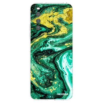 Picasee silikonski prozorni ovitek za Sony Xperia 10 IV 5G - Green Gold
