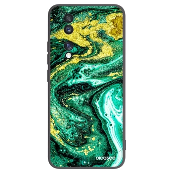 Picasee silikonski črni ovitek za Honor 70 - Green Gold