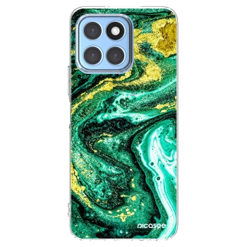 Picasee silikonski prozorni ovitek za Honor X6 - Green Gold