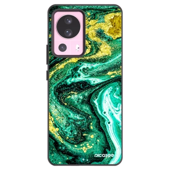 Picasee silikonski črni ovitek za Xiaomi 13 Lite - Green Gold