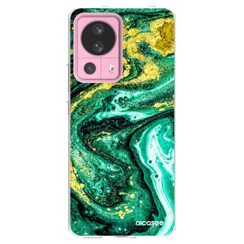 Picasee silikonski prozorni ovitek za Xiaomi 13 Lite - Green Gold