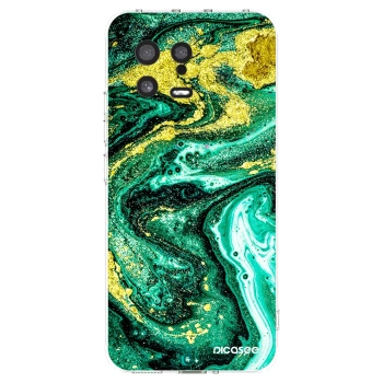 Picasee silikonski prozorni ovitek za Xiaomi 13 - Green Gold