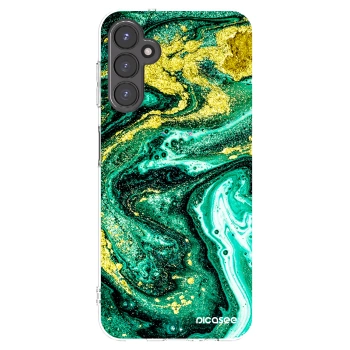 Picasee silikonski prozorni ovitek za Samsung Galaxy A14 5G A146P - Green Gold