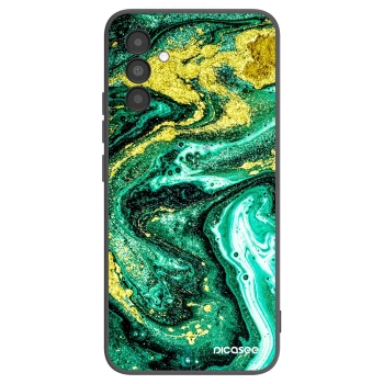 Picasee silikonski črni ovitek za Samsung Galaxy A04s A047F - Green Gold