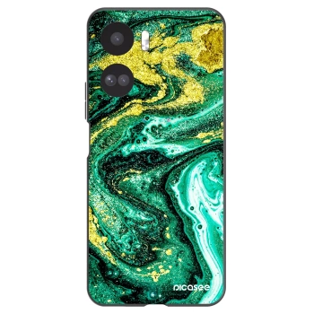 Picasee silikonski črni ovitek za Honor 90 Lite 5G - Green Gold