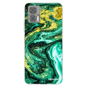 Picasee silikonski prozorni ovitek za Motorola Edge 30 Neo - Green Gold