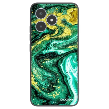 Picasee silikonski črni ovitek za Realme C53 - Green Gold