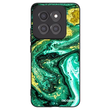 Picasee silikonski črni ovitek za Xiaomi 14 Pro - Green Gold