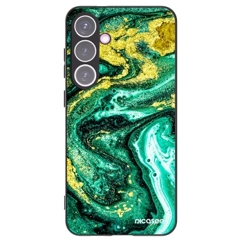 Picasee silikonski črni ovitek za Samsung Galaxy S24+ S926B 5G - Green Gold
